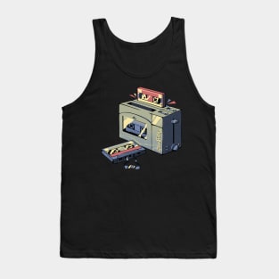 Toaster Tape Vintage Music by Tobe Fonseca Tank Top